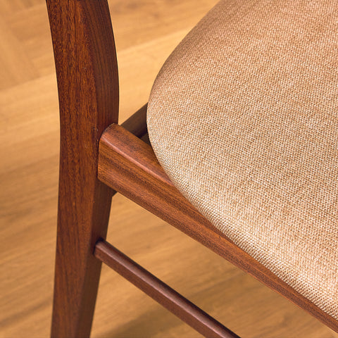 Danish Dark Teak and Walnut Dining Chair