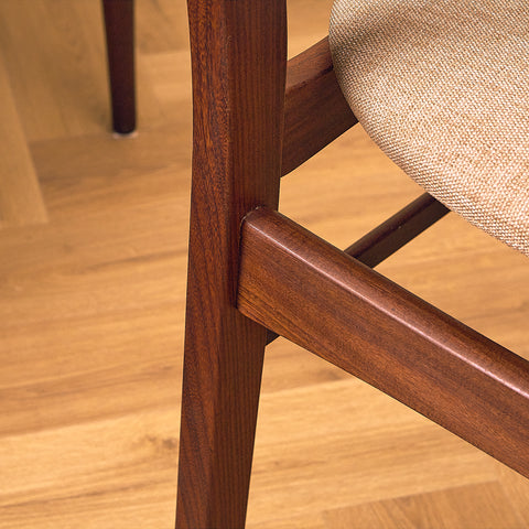 Danish Dark Teak and Walnut Dining Chair