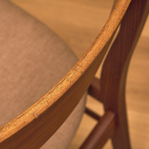 Danish Dark Teak and Walnut Dining Chair