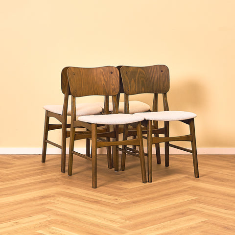 Ib Kofod-Larsen Teak and Beech Dining Chair