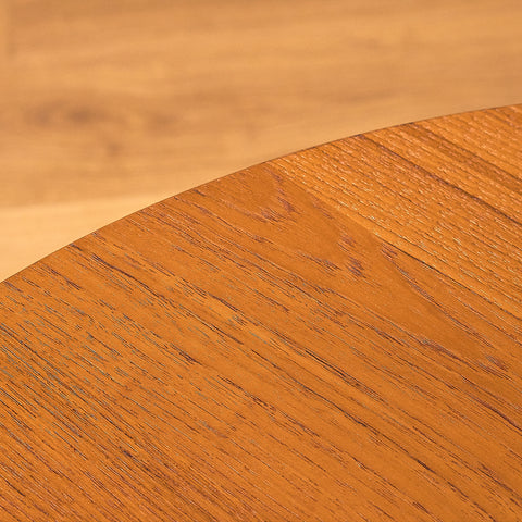 Danish small coffee table in teak and walnut