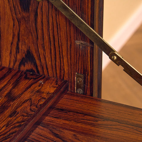 Santos Rosewood Bookshelf with Bar Compartment