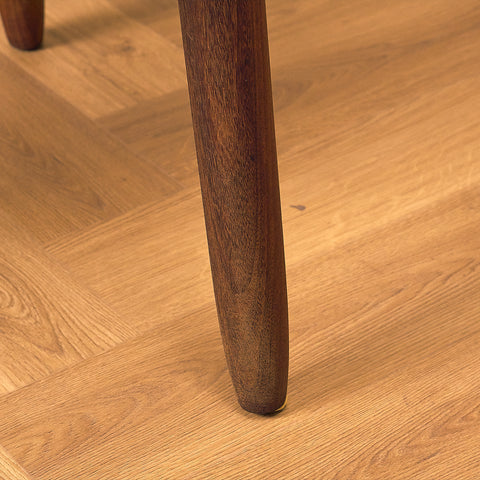 Danish small coffee table in teak and walnut