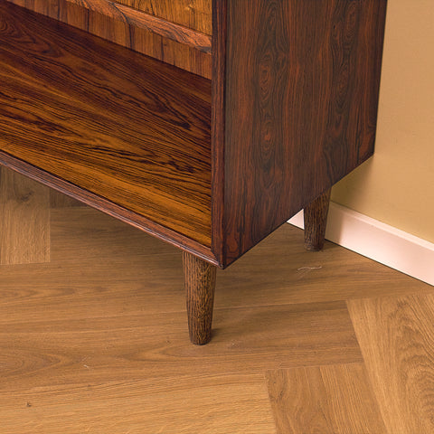Santos Rosewood Bookshelf with Bar Compartment