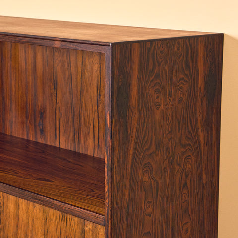 Santos Rosewood Bookshelf with Bar Compartment