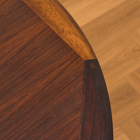Danish coffee table in Santos rosewood