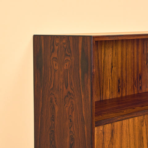 Santos Rosewood Bookshelf with Bar Compartment
