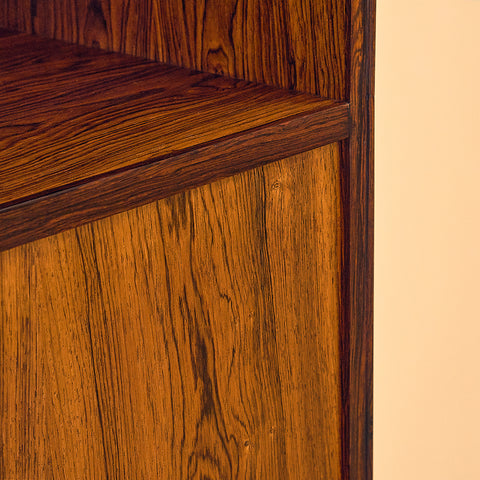 Santos Rosewood Bookshelf with Bar Compartment
