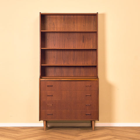 Swedish bookshelf in teak