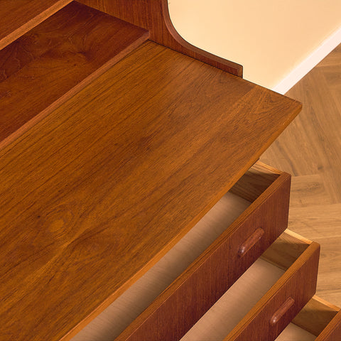 Swedish bookshelf in teak