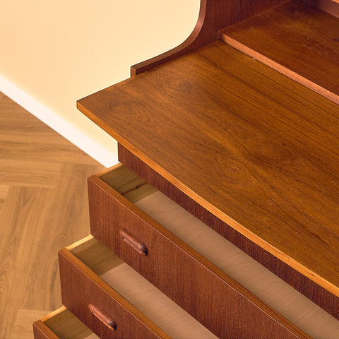 Swedish bookshelf in teak