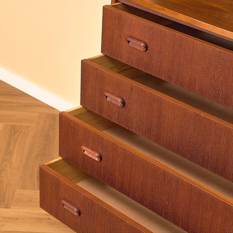 Swedish bookshelf in teak