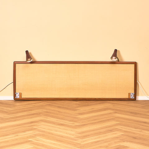 Mid-century headboard in teak