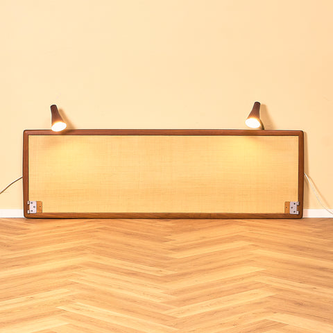 Mid-century headboard in teak