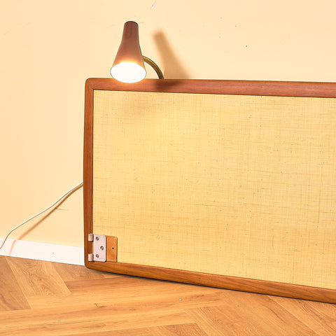 Mid-century headboard in teak