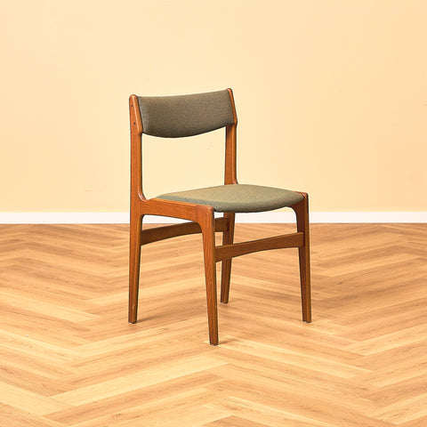 Danish dining chairs in teak by Erik Buch for Nova Stolefabrik