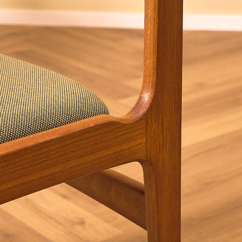 Danish dining chairs in teak by Erik Buch for Nova Stolefabrik