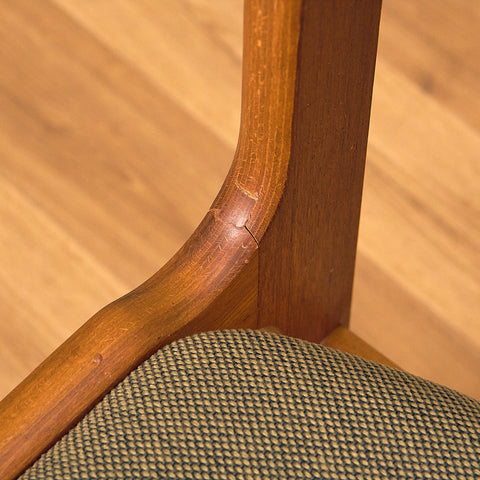 Danish dining chairs in teak by Erik Buch for Nova Stolefabrik