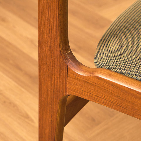 Danish dining chairs in teak by Erik Buch for Nova Stolefabrik