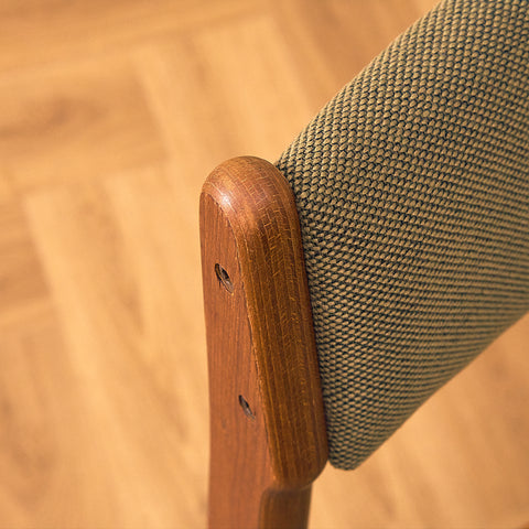 Danish dining chairs in teak by Erik Buch for Nova Stolefabrik