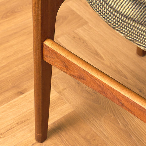 Danish dining chairs in teak by Erik Buch for Nova Stolefabrik