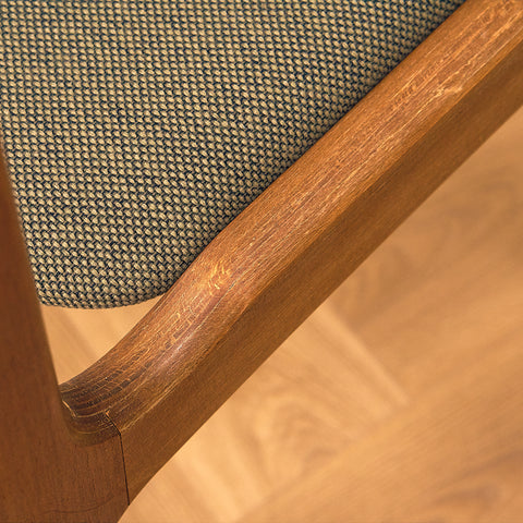 Danish dining chairs in teak by Erik Buch for Nova Stolefabrik