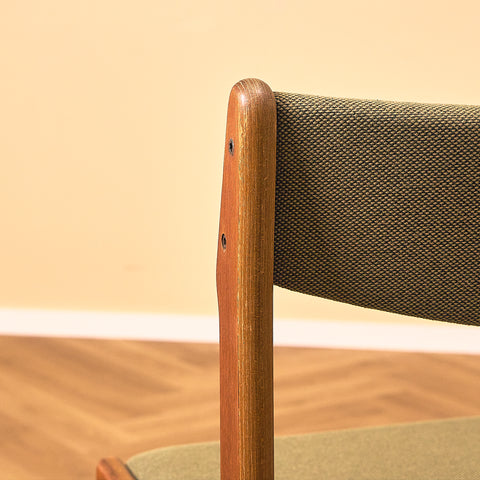Danish dining chairs in teak by Erik Buch for Nova Stolefabrik