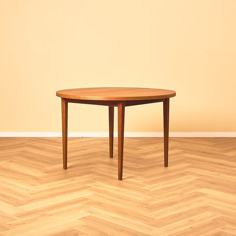 Round Teak Dining Table by Ulferts, Tibro