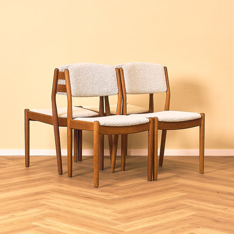 Danish dining chairs in oak by FDB Møbler