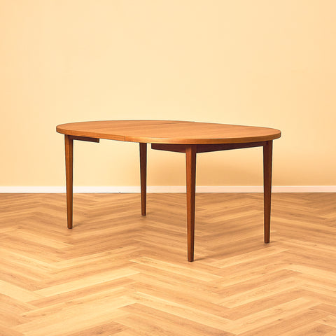 Round Teak Dining Table by Ulferts, Tibro