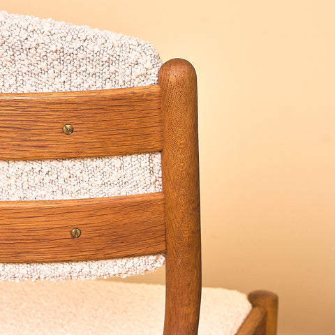 Danish dining chairs in oak by FDB Møbler