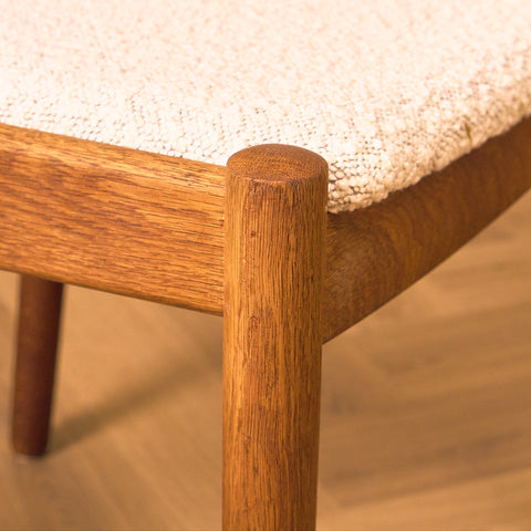 Danish dining chairs in oak by FDB Møbler