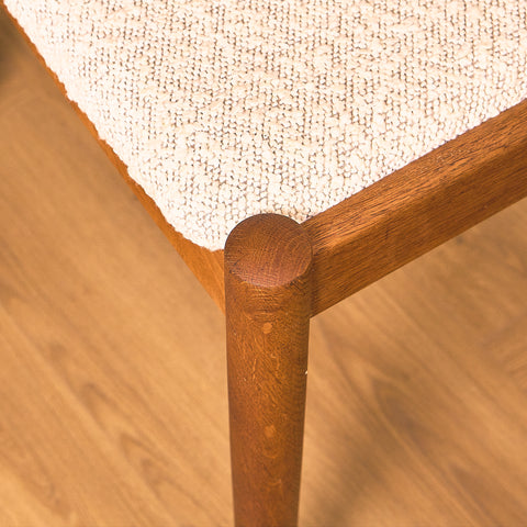 Danish dining chairs in oak by FDB Møbler