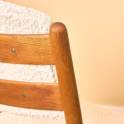 Danish dining chairs in oak by FDB Møbler