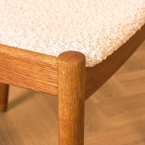 Danish dining chairs in oak by FDB Møbler