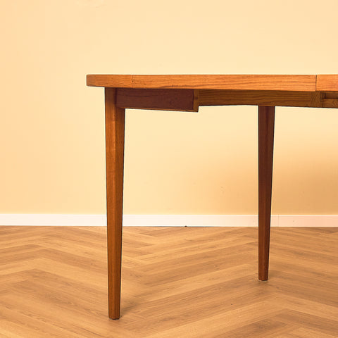 Round Teak Dining Table by Ulferts, Tibro