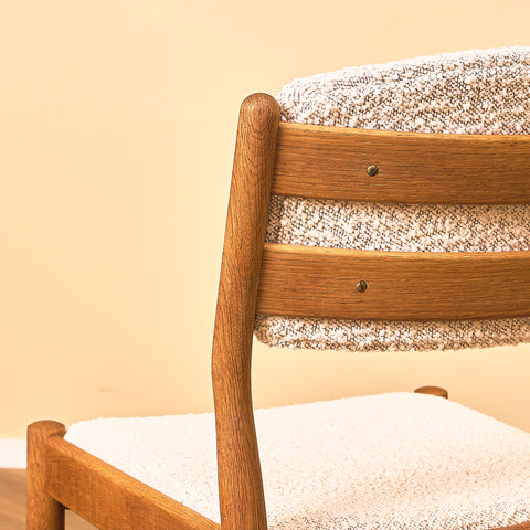 Danish dining chairs in oak by FDB Møbler