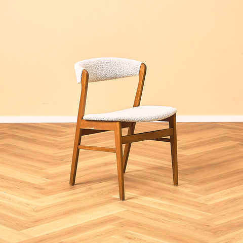 Danish dining chairs in beech by Saxkjøbing Savvaerk & Stolefabrik
