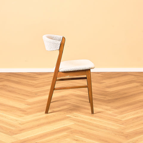 Danish dining chairs in beech by Saxkjøbing Savvaerk & Stolefabrik