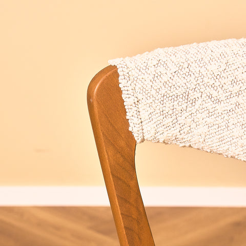 Danish dining chairs in beech by Saxkjøbing Savvaerk & Stolefabrik