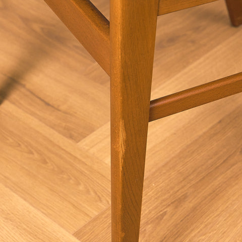 Danish dining chairs in beech by Saxkjøbing Savvaerk & Stolefabrik