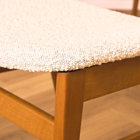 Danish dining chairs in beech by Saxkjøbing Savvaerk & Stolefabrik