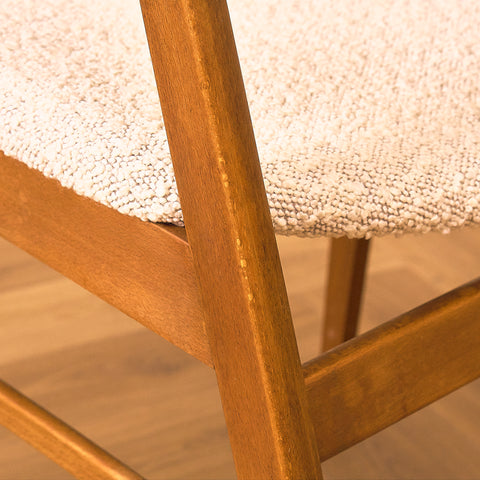 Danish dining chairs in beech by Saxkjøbing Savvaerk & Stolefabrik