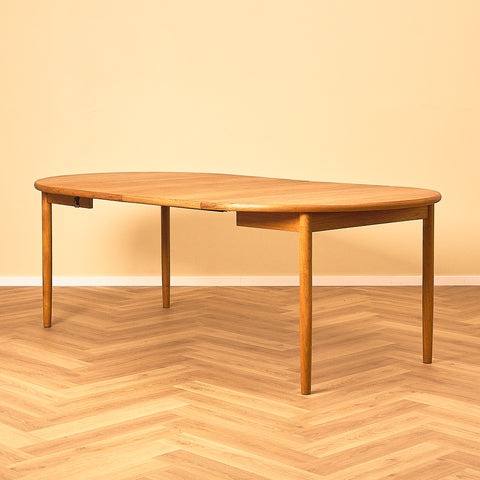 Extendable Round Teak Dining Table