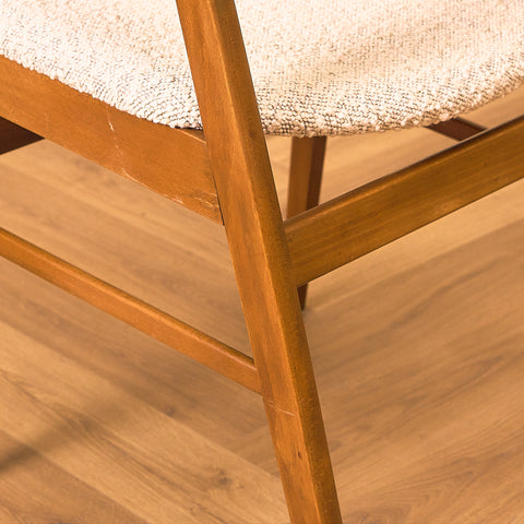 Danish dining chairs in beech by Saxkjøbing Savvaerk & Stolefabrik