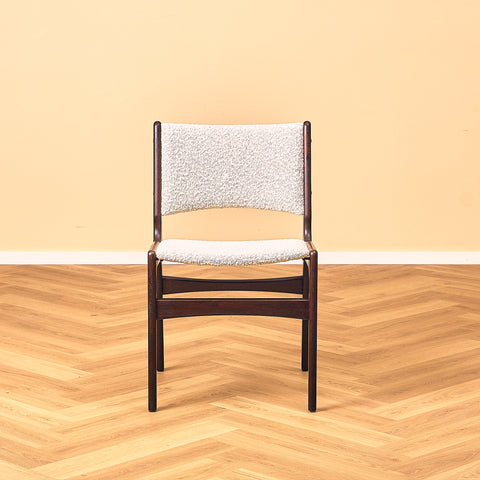 Danish dining chairs in stained oak by Erik Buch, model 89