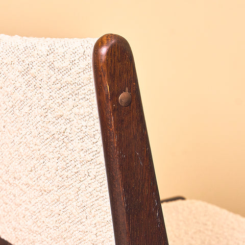 Danish dining chairs in stained oak by Erik Buch, model 89