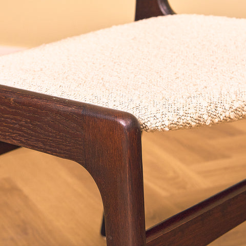 Danish dining chairs in stained oak by Erik Buch, model 89