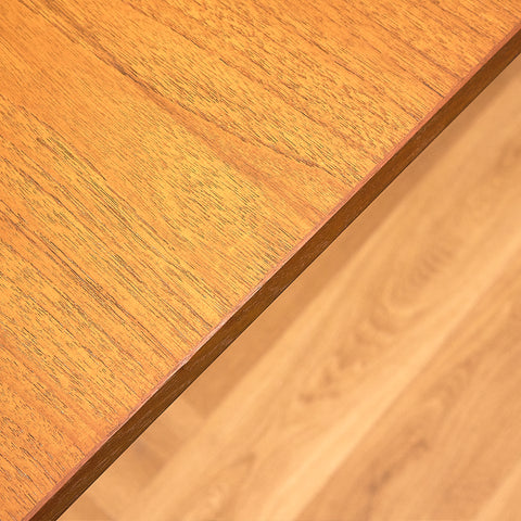 Square Teak Dining Table with Pull-out Leaves