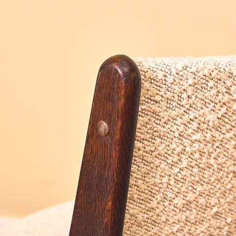 Danish dining chairs in stained oak by Erik Buch, model 89